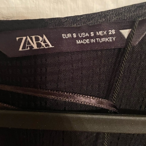 NWT Zara Structured Satin Effect Dress - Picture 6 of 7